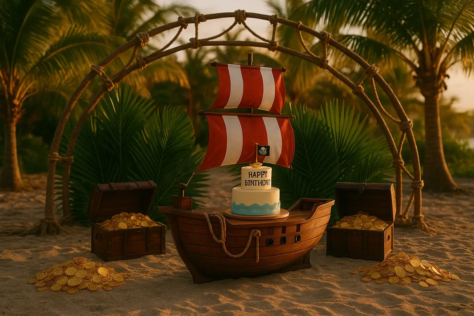 Pirate party setup