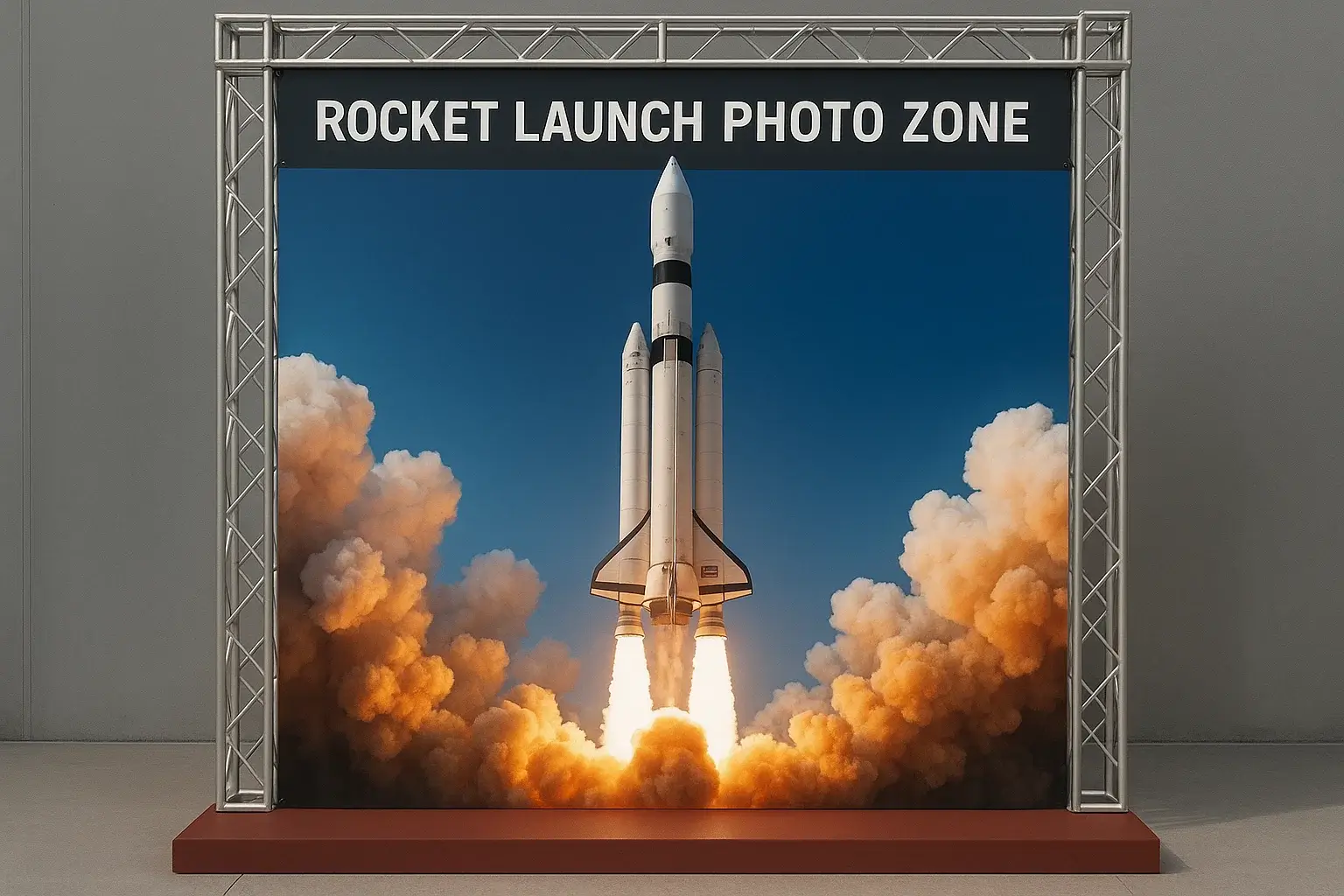Rocket launch photo zone
